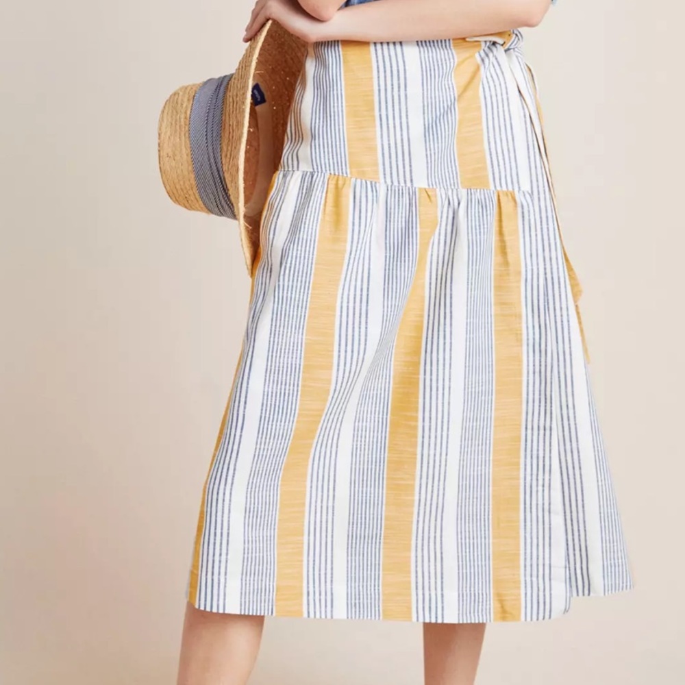 Anthropologie wrap midi skirt, 4